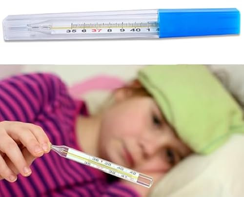Termometro in vetro classico per febbre senza mercurio adulti e bambini