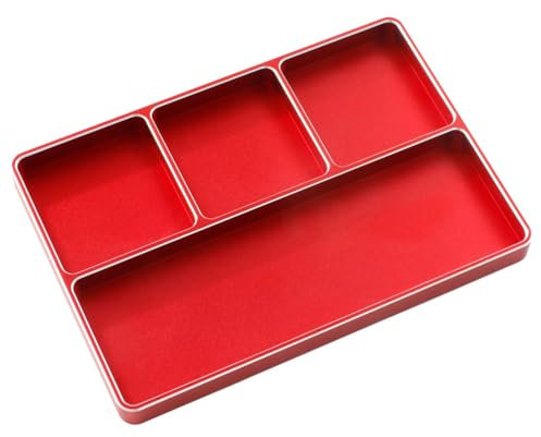 Boîte de rangement pour vis avec 4 compartiments - Séparateurs de boulons pour garage, outils, écrous, vis