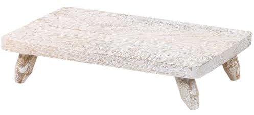 Vintage Servierplatte Amika handgefertigt aus Holz in Natur 30 cm
