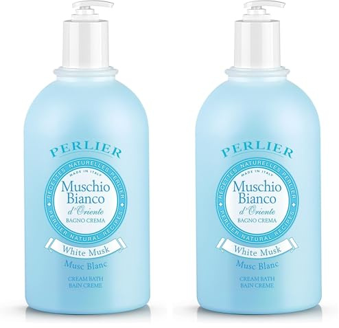 Perlier Bagno Schiuma Muschio Bianco - 3000 ml con dosatore (Confezione da 2)