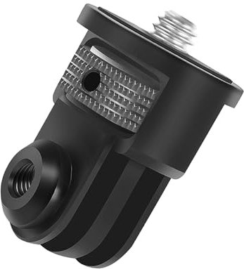 Adaptateur de support pour appareil photo en aluminium 1/4, adaptateur de trépied rotatif, adaptateur fileté de réglage pour GoPro, Sony, Xiaomi 360°, compatible avec monture GoPro, accessoires de