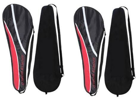 BESPORTBLE 2stücke Badmintonschlägertasche Aus Oxford-Stoff Tragbar Und Robust Für Täglichen Gebrauch Badmintonzubehör Leichtgängiger Reißverschluss Für Bequemes Tragen Und Langlebige
