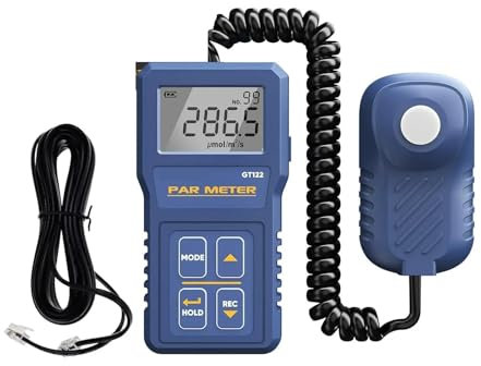 Lumen Meter, Light Meter for Plants Greenhouse PAR Meter Hydroponic Greenhouse Ppfd Meter High Precision Light Intensity Measuring 400-700 Nm Wide Range of Application