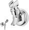 Suction Shower Head Holder, Adjustable Removable Shower Head Holder 360° Rotation Suction Cup Shower Holder Bracket for Bathroom (Silver)