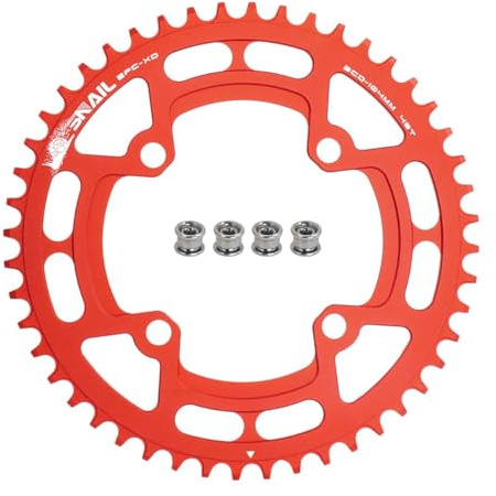 104 BCD Narrow Wide Kettenblatt 48T | Runden Design 7075-T6 Flugzeugaluminium Hartanodisierung Anti-Kettenabwurf Design | Für Shimano/SRAM 7-12 Speed MTB/Rennrad