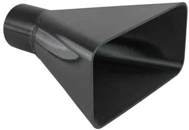 DRUCKKRAFT Absaugtrichter 160mm x 80mm – DN50 Anschluss | Werkstatt | Absauganlage | Absaugung | Absaugdüse | langlebig und robust | PETG, rechteckig, schwarz, bis max. 70°C