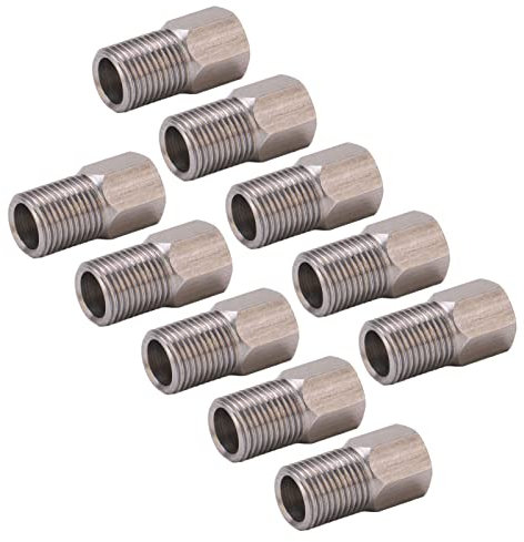 Haofy Tuerca DE Compresión DE la Manguera DE FRENO Hidráulico DE Acero Inoxidable, 10 Piezas DE Tornillo para Bicicletas DE 8 Piezas PERLO DE BIQUETA DE MONTAJA DE MONTAJE FRENO DE