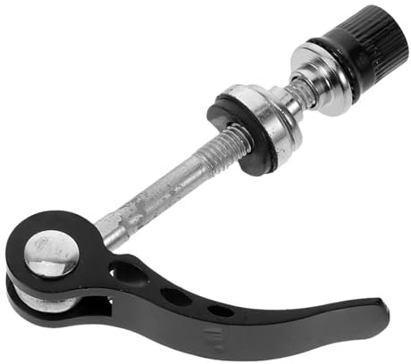 Gogogmee Schnellspanner Set für Fahrräder Aluminium für Vorder und Hinterrad Geeignet für Mountainbikes und Rennräder Schwarz