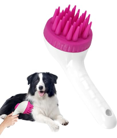 Hundeshampoo-Bürste,Katzen Dusche Langstiel Bürste - Shampoo Massagebürste Für Kätzchen Welpen Katzen Hunde - Hunde Kitten Welpe Häschen Indoor Baden