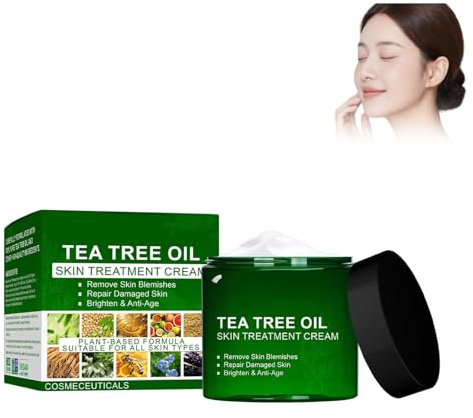 Timilk DermaPure Crema curativa all'albero del tè, Crema riparatrice professionale per la pelle dell'albero del tè, per la pelle all'olio dell'albero del tè Timilk (1PC)