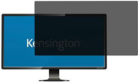 Kensington 626476 Monitor Screen Privacy Filter, LG, ViewSonic, Samsung - limits viewing angle supporting GDPR compliance, reduced blue light via anti-glare coating,transparent,19 Inch