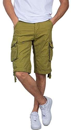 Alpha Industries Jet Short - kortbyxor för herrar Khaki Green