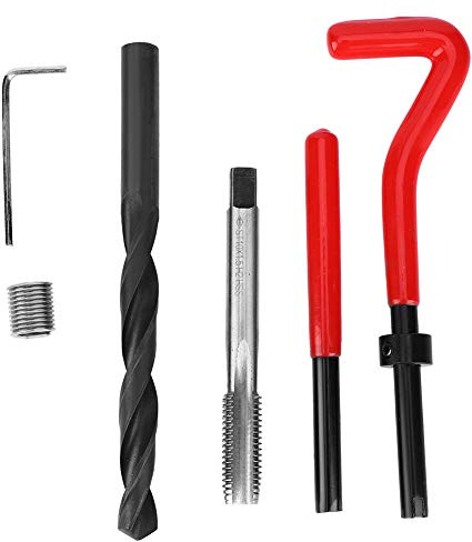 Kit De Réparation De Filetage M10x1.5，Insert Fileté En Acier Inoxydable avec Clé De Foret Torsadée pour Réparation De Boulons Et Écrous