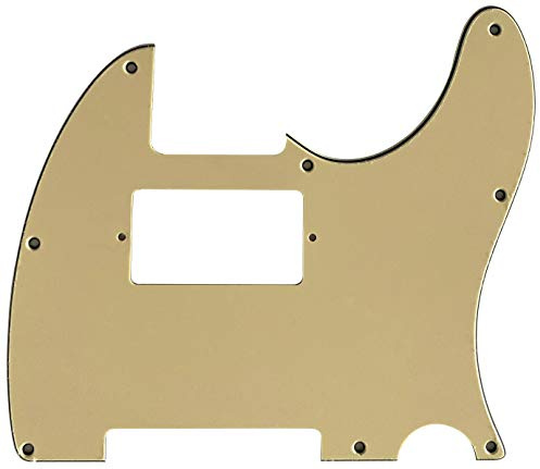 Passend für Fender Telecaster 8-Loch-Humbucker-Gitarren-Schlagbrett (3-lagig, Vintage-Gelb)