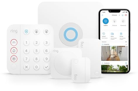 Ring Alarm-Set - S | Alarmanlage für Haus & Wohnung mit WLAN und Sensoren | Alarm-Benachrichtigungen direkt auf dein Smartphone | haustierfreundlich | Funktioniert mit Alexa