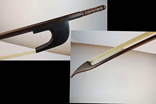 Violin Parts Upright Bass Bow,Baroque Snakewood Double Bass Bow,top Level White Bow Hair