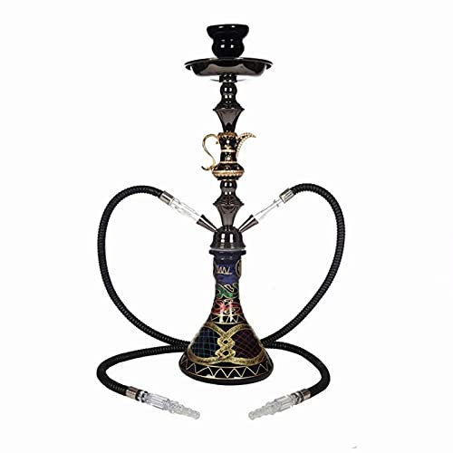 Juego De Cachimba De Cristal Negro Moderno Shisha De 55 Cm Con Manguera Y Otros Accesorios Cachimba Fácil De Desmontar Y Limpiar Adecuado A