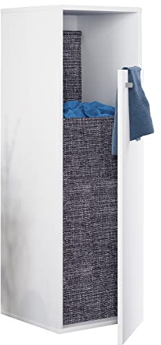 VCM Holz Wäscheschrank/Wäschetruhe/Wäschekorb/Maße ca. H. 110 x B. 40 x T. 39 cm - Dreso XL 1f