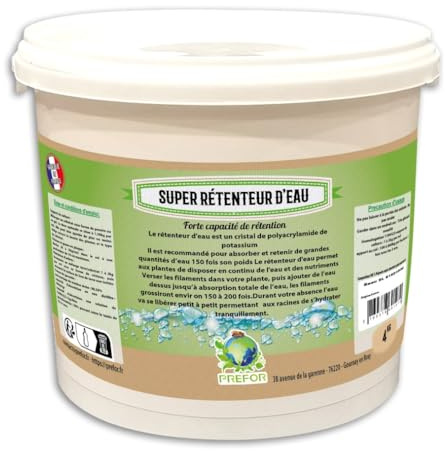 Super hydrorétenteur d'eau seau 5L 4kg