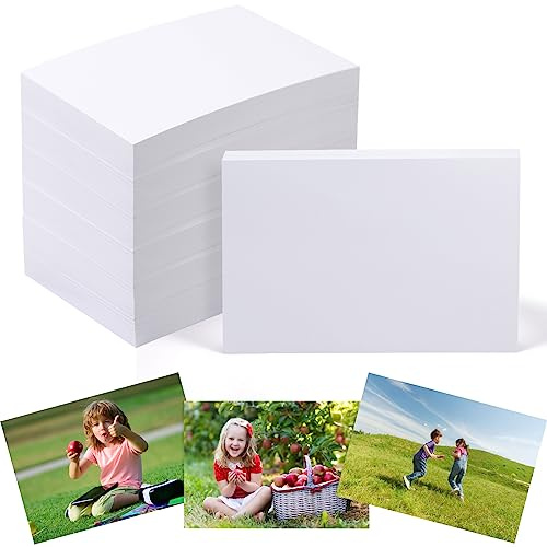 Fuutreo 200 Blatt Fotopapier, glänzend, 200 g/m², für Tintenstrahldrucker, weißes Fotopapier für Tintenstrahldrucker, nicht für andere Kameras (5,1 x 7,6 cm)