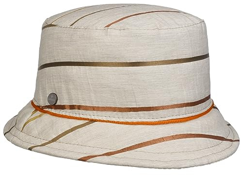 LIERYS Montoja Damenhut Streifenmuster Beiger Hut Baumwoll-Leinen-Mix Damen Frühjahr/Sommer beige One Size