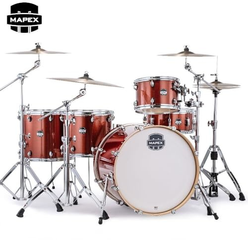 Mapex Mars 5-Piece Crossover Shell Pack w/ 22 Bass Drum - Blood Orange Sparkle (MA528SFOR)