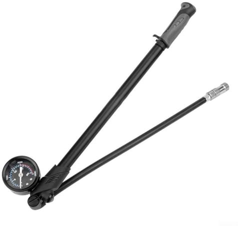 Fahrradgabel Hintere Stoßdämpfer 300Psi Schrader-Ventil Rohrpumpe Mechanische/Digitale Anzeige, Fahrrad Hochdruck-Stoßdämpfer für Fahrrad, Stoßdämpfer, (mechanisch)