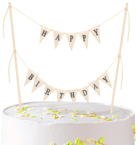 Happy Birthday Tortendeko Wimpelketten Geburtstagsdeko Kuchen Banner Geburtstags Wimpeldekoration Geburtstag Cake Topper Geburtstag für Torte Dessert Party Dekoration