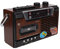 Reproductor de Casete Boombox Retro Boombox Retro con Reproductor de Casete y Radio Am/FM Altavoz y Conector para Auriculares Reproductor de Cinta Vintage Grabadora Soporte de