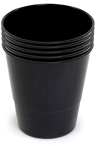 Everest Adv 5 Cestini Gettacarte e Spazzatura, Capacità 17 Litri | Confezione Business | Nero