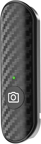 TONEOF Telecomando Wireless, Otturatore della Fotocamera Ricaricabile per Smartphone Selfie Portatile Pulsante di Scatto Portata di 10m Instant Connect, Compatibile con iOS e Android(202MAX170, Nero)