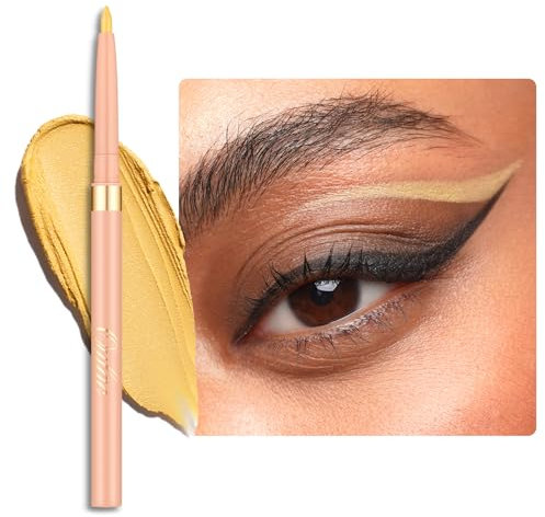 OULAC Matita Occhi Waterproof, Eyeliner Giallo Mat Girevole, Colore Intenso, Dura 12 Ore +, Texture Liscia e Cremosa, Non Trasferibile, Vegan (12) Lemon Cake