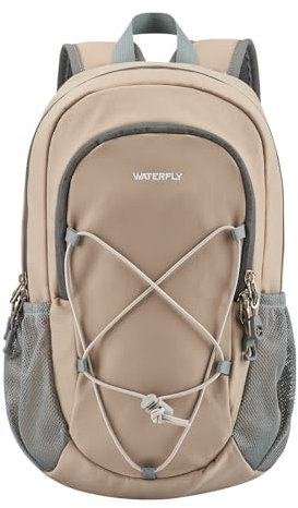 WATERFLY Rucksack Klein Wanderrucksack 12L: Leicht Tagesrucksack Mini Sport Backpack Outdoor Daypack mit Abnehmbare Brustschnalle für Wandern Reisen Camping Fahrrad Herren Damen