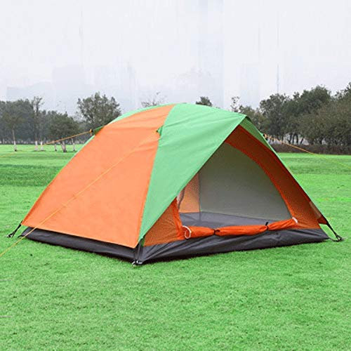 Familien-Campingzelt für 2 3 Personen, doppellagig, wasserdicht, für Outdoor-Wandern, winddicht, Anti-UV-Netztür, ideal für Hinterhof-Abenteuer