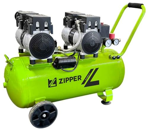 Zipper ZI-COM50SI leiser Kompressor, ideal für Profis und Privatpersonen, optimale Leistung und kompaktes Design.