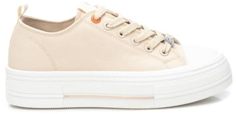 REFRESH - Zapatilla Mujer Beige - Calzado Cómodo y Versátil - Moda Casual - Modelo 17281708 (Talla 38)