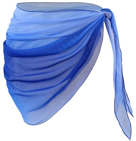 Lancry Sarongs for Women Beachwear Beach Cover Up Short Bathing Suit Wrap Skirt Chiffon Gradient