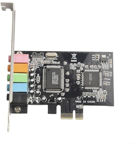 Carte son PCI E 5 1 robuste conçue pour les jeux et la lecture de musique sur ordinateurs