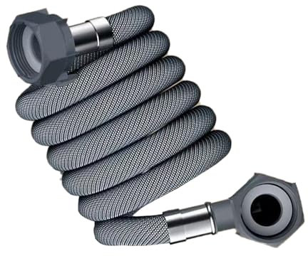 Yzdysg Washing Machine Inlet Hose Flexible Dishwasher Inlet Hose Extension Corrugated Washer Hose Adapter Bend Hose Replacement