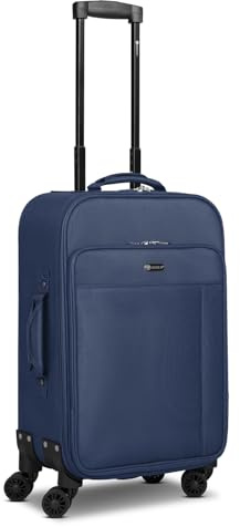 CHECK.IN Kabinen-Koffer für Damen und Herren | Kleiner Cabin-Trolley 35 x 22 x 60 cm Polyester Material | Teleskopgriff & Doppelrolle| Sevilla 2.0 Serie