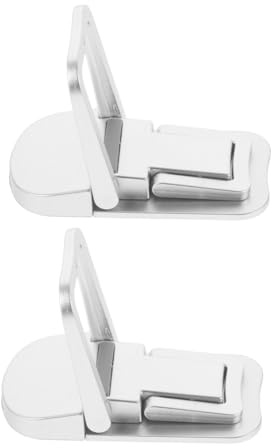 SHINEOFI Supporto Regolabile per Laptop Impilabile, Design Salvaspazio in ABS, Regolazione Multiangolo, Accessori per Portatile, per Ufficio 1 Paio