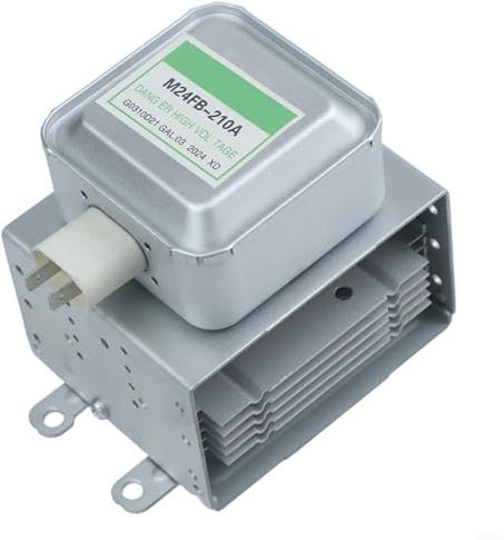 Gdfnmogo Magnetron de four à micro-ondes compatible avec Galanz M24FB-210A Pièce de rechange en métal pour système de chauffage à micro-ondes Argenté 11,5 x 3,5 cm Taille du support