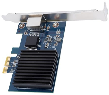 Cuifati Carte Réseau PCIe 10G, Adaptateur Réseau Ports RJ45, Emplacement PCI Express X1 Gen 4x4x8x16 Adaptateur Ethernet Gigabit, RTL8127, pour Linux