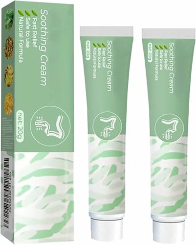 Crème de soin périanale, pommade naturelle à base de plantes contre les hémorroïdes, pour hommes et femmes,2pcs