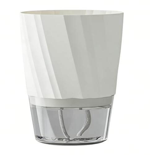 GLOGLOW Vasi per Vivai Vaso 5,9 X 4,5 X 2,2 Pollici Serbatoio Visibile Fori di Ventilazione per Orchidee Piante Grasse Gigli della Pace Vasi per Piante da Interni Ed Esterni Plastica Autoirrigante