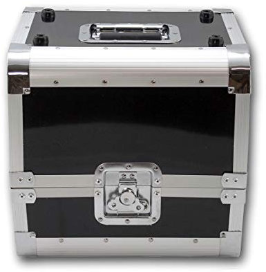 SATISFIRE® Plattenkoffer LP80 • Aluminium-Koffer • Vinyl-Case • Schallplattenkoffer • für 80 LP 50:50 Teilung …
