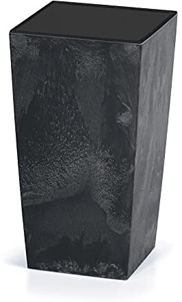 Deuba Pot de Fleurs Style Béton Anthracite 49 litres Bac à Fleur Cache Pot Jardinière Terrasse Jardin Salon Entrée Intérieur Extérieurr