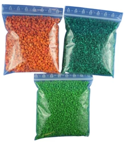 Beton-ABC - Deko-Granulat 2-4 mm - Super Qualität, Wetterfest 3x200 g (€7,50/kg)