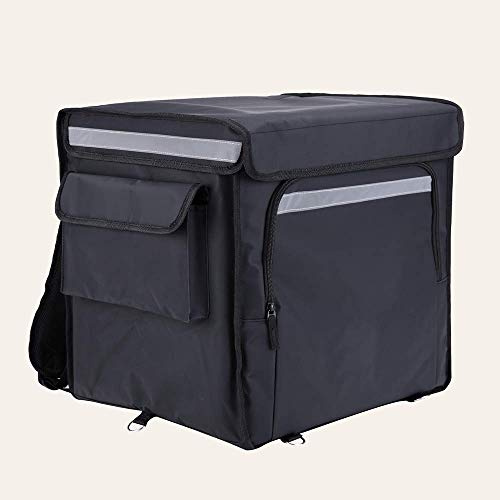 TPU Top Loader Delivery Bag. Large Insulated Backpack Delivery Bag for Takeaway Food Deliveries. Attach to Bicycle or Motorbike.