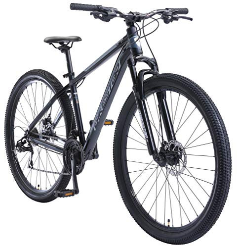 BIKESTAR Hardtail Aluminium Mountainbike Shimano 21 Gang Schaltung, Scheibenbremse 29 Zoll Reifen | 17 Zoll Rahmen Alu MTB | Blau